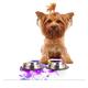 Kess eigene Frederic levy-hadida Eule Tisch-Sets für Hunde und Katzen Futternapf Pet Bowl Matte, 24 von 15 Zoll, Violett