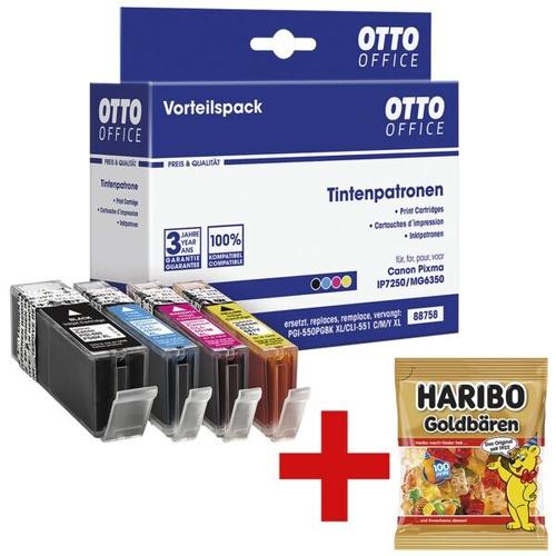 Tintenpatronen-Set ersetzt Canon »PGI-550PGBK XL & CLI-551CMY XL« inkl. Fruchtgu schwarz, OTTO Office