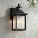 John Timberland Moray Bay Black 11.5" Motion Sensor Outdoor Wall Light