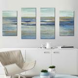 Highland Dunes Tuscan Shore II by Susan Jill - 4 Piece Wrapped Canvas Multi-Piece Image Print Set Canvas in Black | 30 H x 56 W x 1 D in | Wayfair
