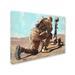 Winston Porter Soldiers Cross by Geno Peoples - Print on Canvas in Blue/Brown | 18 H x 24 W x 2 D in | Wayfair C35F154E65A74C7FB3527BB5FA29C80D