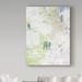 Charlton Home® 'Blue Birds on Wires' Acrylic Painting Print on Wrapped Canvas in Gray/Green | 19 H x 14 W x 2 D in | Wayfair