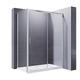 ELEGANT 1100 x 900mm Sliding Shower Enclosure 8mm Easy Clean Glass Shower Cubicle Door with Shower Tray + Side Panel