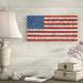 August Grove® 'Old Glory on Wood 4' Textual Art on Wrapped Canvas in Blue/Red/White | 10 H x 19 W x 2 D in | Wayfair