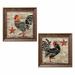 August Grove® Farmhouse Kitchen Décor Rooster & Barnstar by Paul Brent - 2 Piece Graphic Art Print Set Canvas/Paper | Wayfair