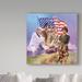 Trademark Fine Art 'The Armed Forces' Oil Painting Print on Wrapped Canvas in Brown | 18 H x 18 W x 2 D in | Wayfair ALI35497-C1818GG