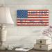 August Grove® 'Old Glory on Wood 3' Textual Art on Wrapped Canvas in Blue/Red/White | 10 H x 19 W x 2 D in | Wayfair