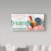 Trademark Fine Art 'Le Coq Rooster 5' Vintage Advertisement on Wrapped Canvas Metal in Blue | 16 H x 32 W x 2 D in | Wayfair ALI37416-C1632GG