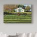 Trademark Fine Art 'Horse Farm Landscape' Photographic Print on Wrapped Canvas Metal in White | 22 H x 32 W x 2 D in | Wayfair ALI35085-C2232GG