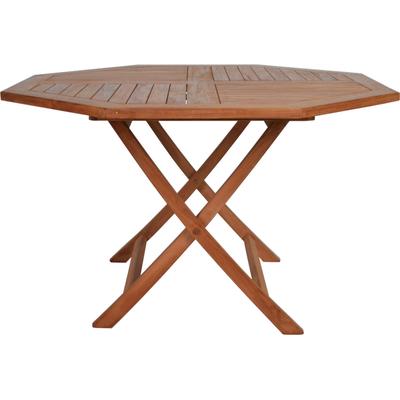 MiaMöbel Teak Esstisch 100cm - achteckig Massivholz Teak Modern