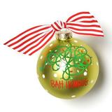 Coton Colors Tangled Christmas Lights Glass Ball Ornament Glass in Gray/Yellow | 3.94 H x 3.94 W x 3.94 D in | Wayfair CHMAS-TNGLIT