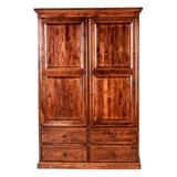 Loon Peak® Horton Armoire Wood in Brown | 72 H x 72 W x 21 D in | Wayfair 9963B62D10AF43F1B64A0F57091EB4AB