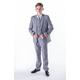 Vivaki Boys Light Grey Suit Formal Wedding Pageboy Party Prom 5pc Suit (10/11 Years)