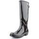 Joules Women's Fieldwelly Gloss Rain Boot, True Black, 7 UK