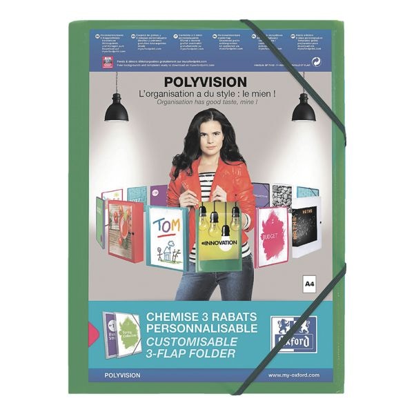 Oxford Eckspannermappe A4 »polyvision« transparent, 24x32 cm Image