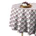 House of Hampton® Maxton Peonies Tablecloth Polyester in Gray/Green/Pink | 108 D in | Wayfair 1E50772DCF35426FB8144E2E4DA0450F