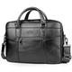 SPAHER Mens Leather Laptop Bag Briefcases for Men 15.6 Inch Leather Briefcase Business Work Laptop Handbag Shoulder Bag Office Bag for Men Laptop Messenger Bag