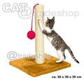 Trade Shop – Kratzbaum aus Sisal für Nägel Katzen und Ball-Spiel 30 x 30 x 35 cm – 8022044095608