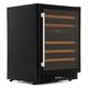 CDA FWC604BL 60cm Dual Zone Freestanding Under Counter Wine Cooler, 400044391