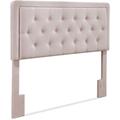 Elle Decor Amery Elle Décor Diamond Stitched Tufted Headboard w/ Padded Button-Tufting Upholstered/Polyester in Indigo | Wayfair HB1000019