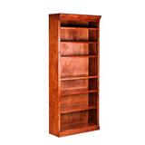Loon Peak® Keyes 70" H x 36" W Standard Bookcase Wood in Brown | 72 H x 36 W x 13 D in | Wayfair EFFB739418FA458FB05D4B665AD57F94