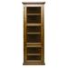 Loon Peak® Leary 72" H x 24" W Solid Wood Corner Bookcase Wood in Black | 72 H x 24 W x 17 D in | Wayfair 395EE3A282594B6990889AC2AD512718