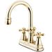 Kingston Brass Restoration Centerset Bathroom Faucet, Ceramic in Yellow | 9.13 H in | Wayfair KS2612AX