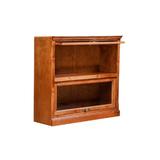 Loon Peak® Mcintosh Barrister Bookcase Wood in Black | 64 H x 35 W x 13 D in | Wayfair 3043477374684409A2EEDC7B9E8D1615