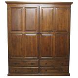 Loon Peak® Larkin 4 Drawer Combo Dresser Wood in Brown | 72 H x 60 W x 21 D in | Wayfair 888CD43357C343428BDFABCD5165B11F