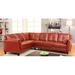 Red Sectional - Latitude Run® Sherlyn 104" Wide Faux Leather Left Hand Facing Corner Sectional Faux Leather | 33 H x 104 W x 82 D in | Wayfair