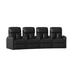 Latitude Run® Home Theater Row Seating (Row of 4) in Black | 44 H x 128.5 W x 45 D in | Wayfair LATT5716 45421706