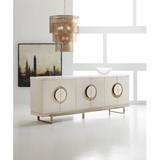 Hooker Furniture Melange Noelle Credenza Wood in Brown/Gray | 36 H x 96 W x 19.5 D in | Wayfair 638-55021-WH