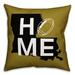 Ebern Designs Turley New Orleans Home Football Indoor/Outdoor Throw Pillow Polyester/Polyfill blend | 18 H x 18 W x 1.5 D in | Wayfair