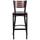 Flash Furniture Hercules 30&quot; Bar Stool Wood/Metal in Black/Brown/Yellow | 43 H x 19.75 W x 20 D in | Wayfair XU-DG-60118-MAH-BAR-MTL-GG