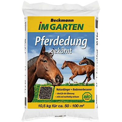 BECKMANN Pferdedung gekörnt 10,5 kg Wirtschaftsdünger Universaldünger Pflanzen