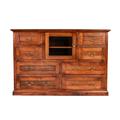 Loon Peak® Mcintosh 8 Drawer Combo Dresser Wood in Brown | 41 H x 60 W x 18 D in | Wayfair 488078DBCC3146C699493A82AF836D0B
