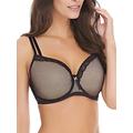 Freya Idol Allure 1800 Underwired Supportive Non Padded Balcony Bra, Black, 32GG US