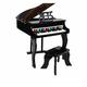 G4RCE® Children's Kids Classic 30 Keys Grand Piano Educational Musical Instrument Kids Wooden Piano Toy Set Best For Birthday Xmas Gift (Black)