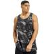 Urban Classics Herren Tanktop Camo Mesh Tanktop, lässiges Tanktop für Männer, Camouflage-Print, darkcamo, XL