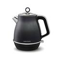 Morphy Richards 104405 Evoke 3 KW Jug Kettle, 1.5 L Capacity, 360 Degree Swivel Base, Anti Limescale Filter, Rapid Boil, Cord Storage, Electric, Stylish Design, Stainless Steel,Dark Grey