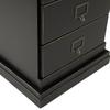 Riser - 2 1/4" Plinth Base for Corner Desk Addition Leg - Rubbed Black - Ballard Designs - Ballard Designs