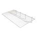 Econoco 1" H x 24" W Straight Wire Shelf for Grid Panels | 1 H x 24 W x 12 D in | Wayfair GWEC/2412