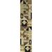 Brown 29 W in Rug - Bokara Rug Co, Inc. Hand-Knotted High-Quality Multi-Colored & Black Runner Wool, Cotton | Wayfair HM01T-R6-MUBK26C0