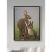 August Grove® 'Rabbit Family, 2016' Oil Painting Print on Wrapped Canvas in Brown/Gray | 19 H x 14 W x 2 D in | Wayfair