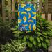 Caroline's Treasures Bananas 2-Sided Polyester 15 x 11 in. Garden Flag in Blue/Yellow | 15 H x 11 W in | Wayfair BB5149GF