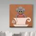 Harriet Bee 'Sweet Tea Bird' Canvas Art Canvas in Black | 35 H x 35 W in | Wayfair 9C0CEC6DFB514BB0A2172E42C0FB7631
