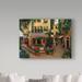 Fleur De Lis Living 'Parisian Cafes' Acrylic Painting Print on Wrapped Canvas Canvas | 14 H x 19 W x 2 D in | Wayfair