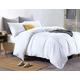 Euphoric Gifts WHITE 100% Pure Cotton (Egyptian Cotton) SINGLE Duvet Cover Bed Set - includes duvet cover, fitted sheet & pillowcases