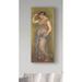 Astoria Grand 'Dancing Girl w/ Castanets, 1909' Oil Painting Print on Wrapped Canvas Metal in Brown/Gray | 32 H x 14 W x 2 D in | Wayfair