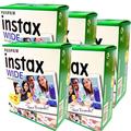 Fujifilm Instax Wide 5 Boxes of 20 Reels (100 Wide Format Photos) for Fuji Instax 210 200 100 300 Instant Photo Camera